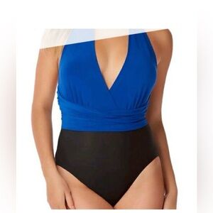 Vanishing Act Halter One Piece Swimsuit Sz 12